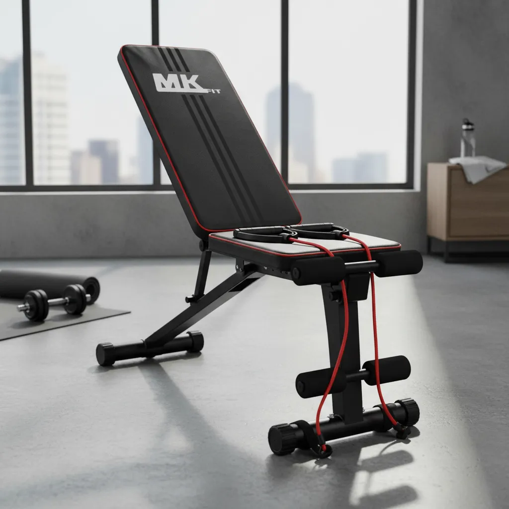 Banco De Musculação Ajustável Mkfit Suporta 300kg 9 Ajustes
